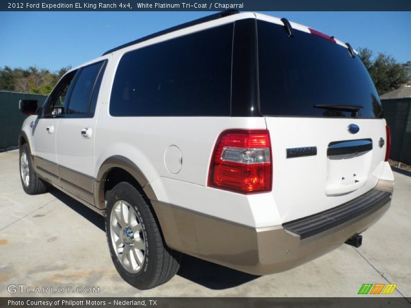 White Platinum Tri-Coat / Chaparral 2012 Ford Expedition EL King Ranch 4x4