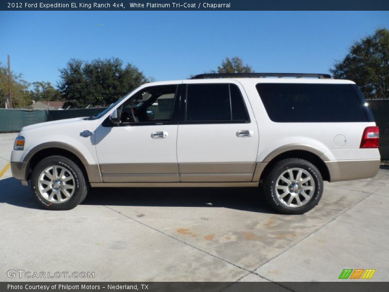  2012 Expedition EL King Ranch 4x4 White Platinum Tri-Coat