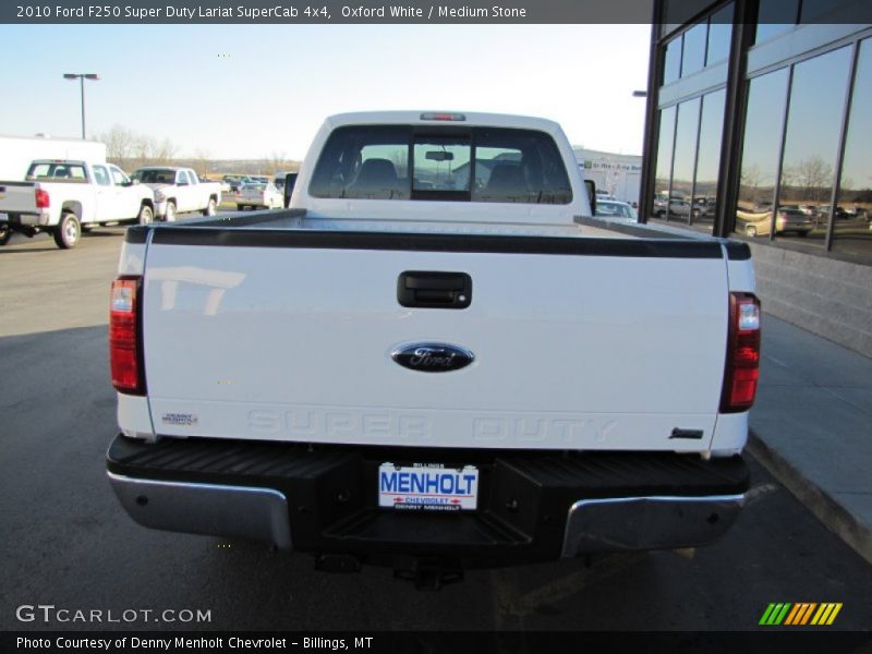 Oxford White / Medium Stone 2010 Ford F250 Super Duty Lariat SuperCab 4x4