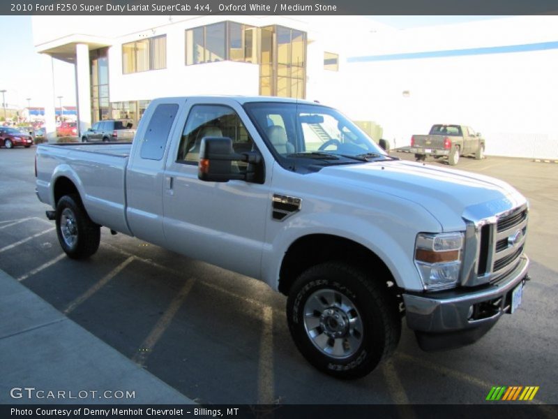 Oxford White / Medium Stone 2010 Ford F250 Super Duty Lariat SuperCab 4x4