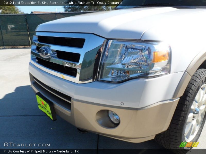 White Platinum Tri-Coat / Chaparral 2012 Ford Expedition EL King Ranch 4x4