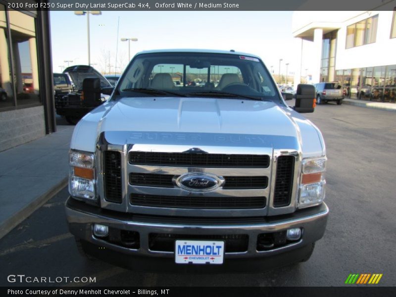 Oxford White / Medium Stone 2010 Ford F250 Super Duty Lariat SuperCab 4x4