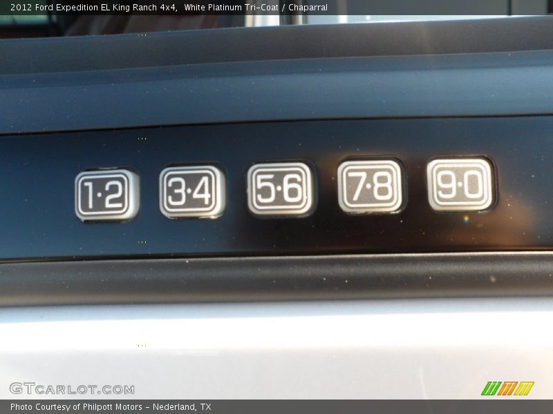 White Platinum Tri-Coat / Chaparral 2012 Ford Expedition EL King Ranch 4x4
