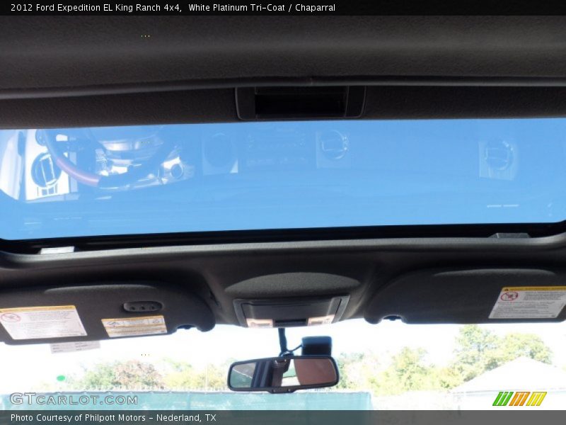 White Platinum Tri-Coat / Chaparral 2012 Ford Expedition EL King Ranch 4x4