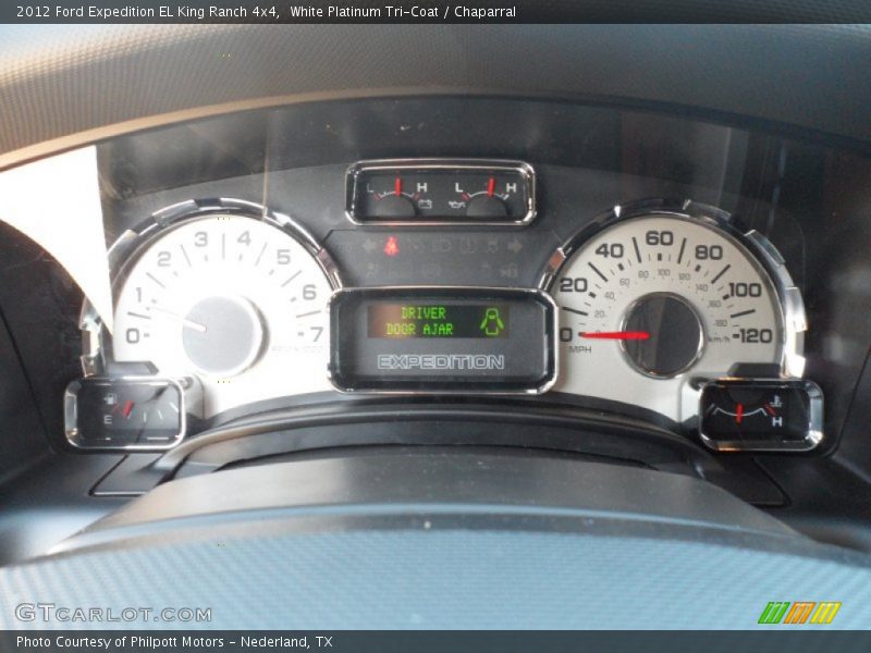 White Platinum Tri-Coat / Chaparral 2012 Ford Expedition EL King Ranch 4x4