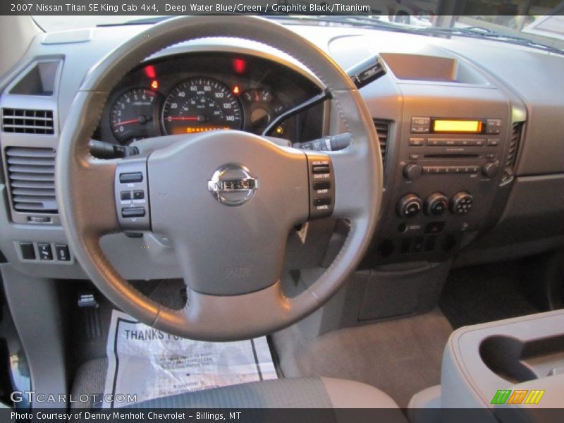 Deep Water Blue/Green / Graphite Black/Titanium 2007 Nissan Titan SE King Cab 4x4