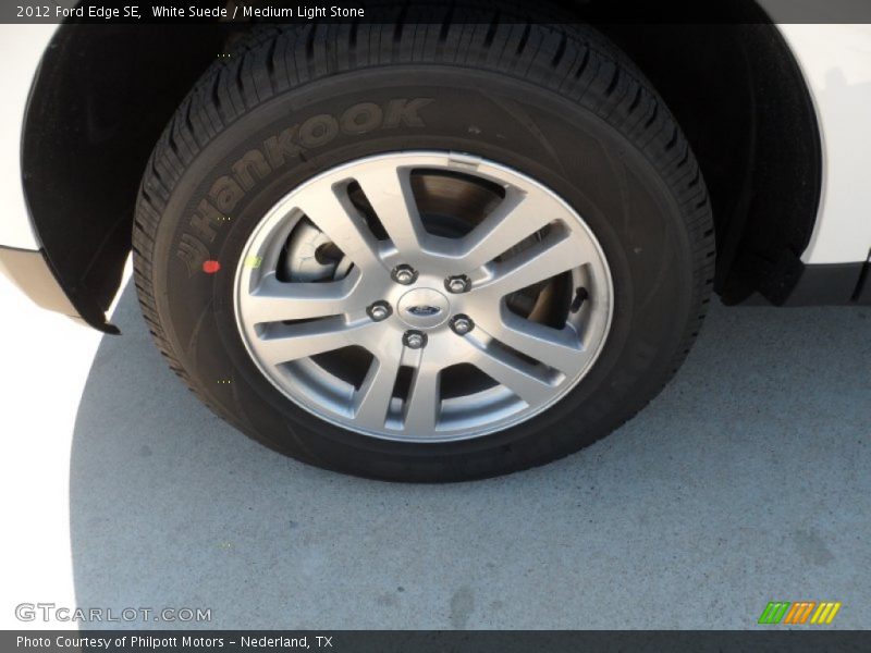 White Suede / Medium Light Stone 2012 Ford Edge SE