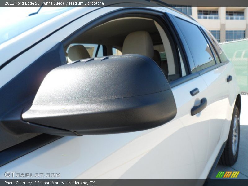 White Suede / Medium Light Stone 2012 Ford Edge SE