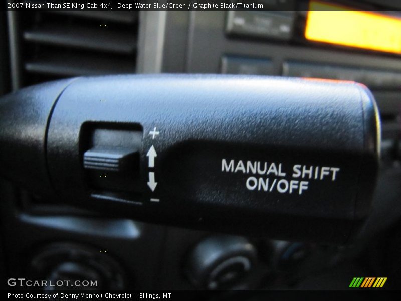 Deep Water Blue/Green / Graphite Black/Titanium 2007 Nissan Titan SE King Cab 4x4