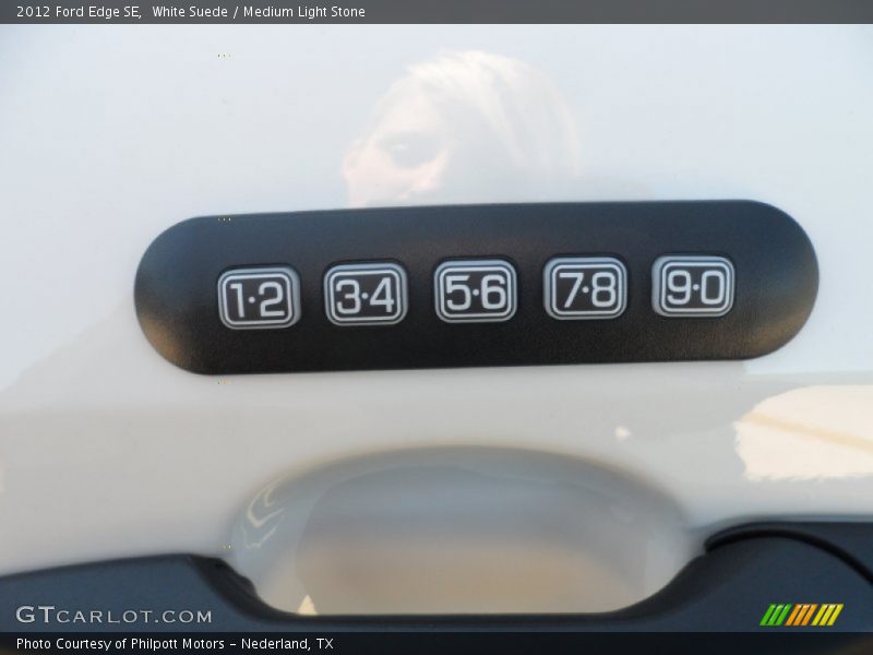 White Suede / Medium Light Stone 2012 Ford Edge SE