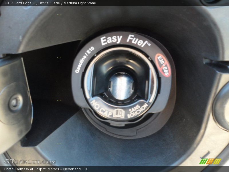 White Suede / Medium Light Stone 2012 Ford Edge SE