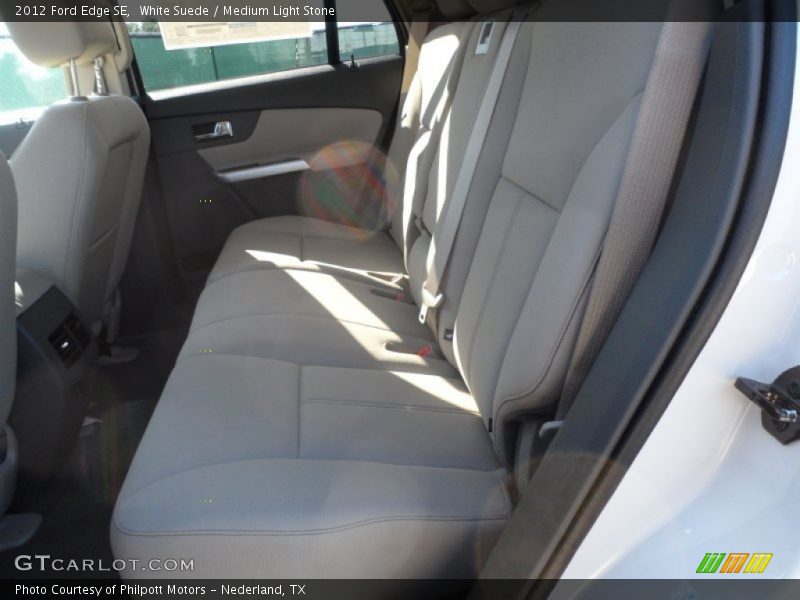 White Suede / Medium Light Stone 2012 Ford Edge SE