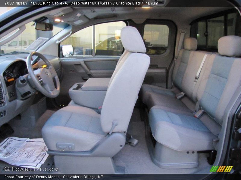  2007 Titan SE King Cab 4x4 Graphite Black/Titanium Interior