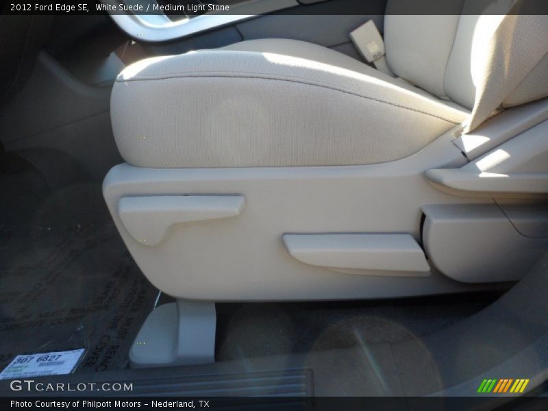 White Suede / Medium Light Stone 2012 Ford Edge SE
