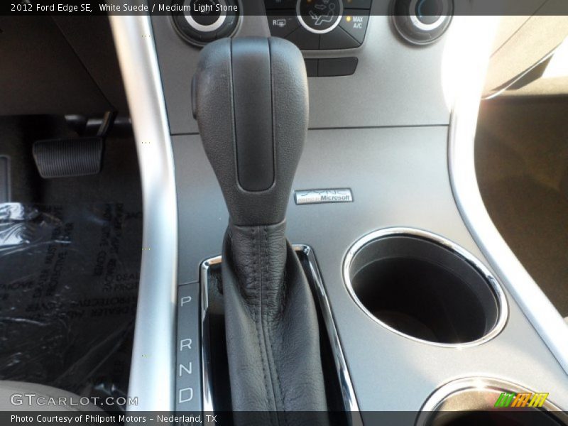White Suede / Medium Light Stone 2012 Ford Edge SE