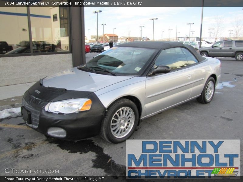 Bright Silver Metallic / Dark Slate Gray 2004 Chrysler Sebring LXi Convertible