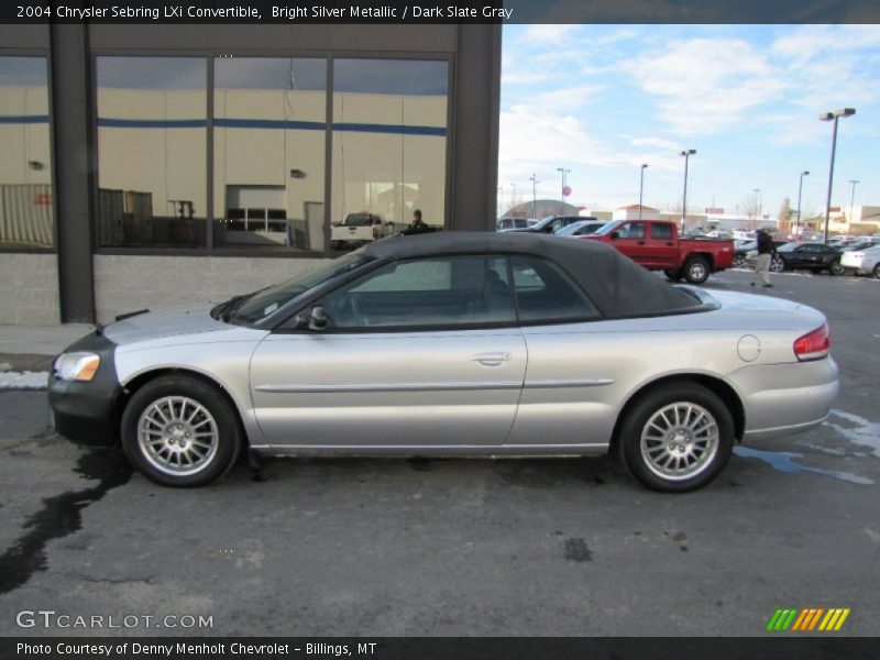 Bright Silver Metallic / Dark Slate Gray 2004 Chrysler Sebring LXi Convertible