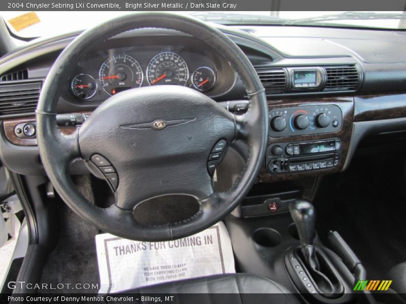 Bright Silver Metallic / Dark Slate Gray 2004 Chrysler Sebring LXi Convertible