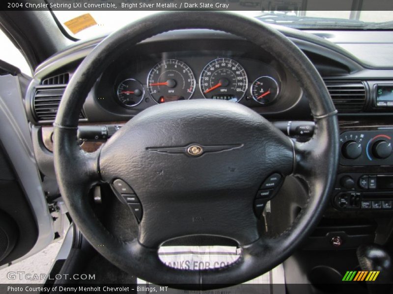Bright Silver Metallic / Dark Slate Gray 2004 Chrysler Sebring LXi Convertible