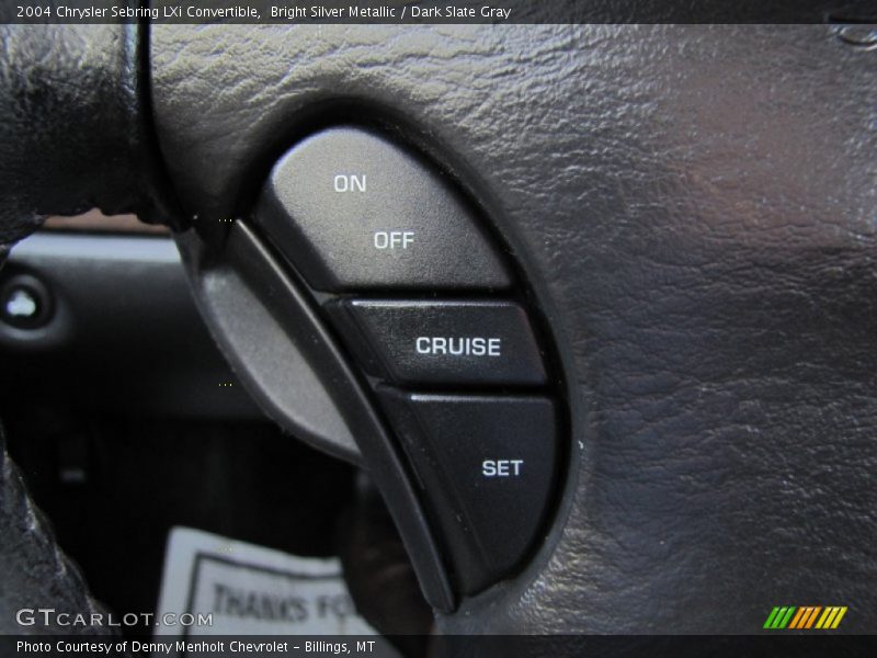 Bright Silver Metallic / Dark Slate Gray 2004 Chrysler Sebring LXi Convertible