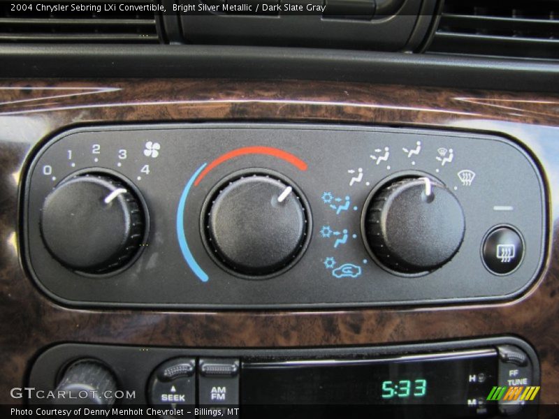 Bright Silver Metallic / Dark Slate Gray 2004 Chrysler Sebring LXi Convertible