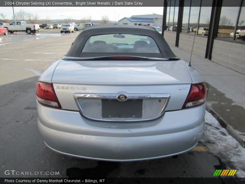 Bright Silver Metallic / Dark Slate Gray 2004 Chrysler Sebring LXi Convertible
