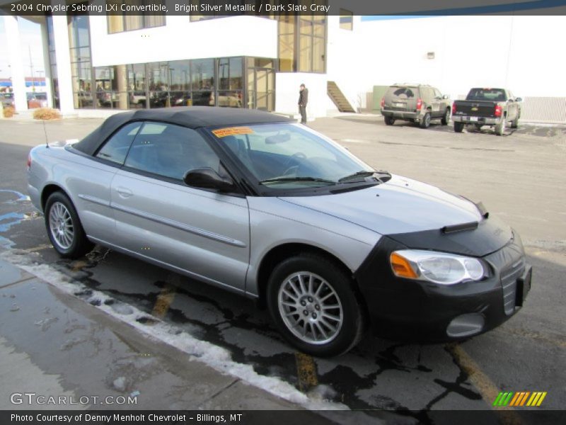 Bright Silver Metallic / Dark Slate Gray 2004 Chrysler Sebring LXi Convertible