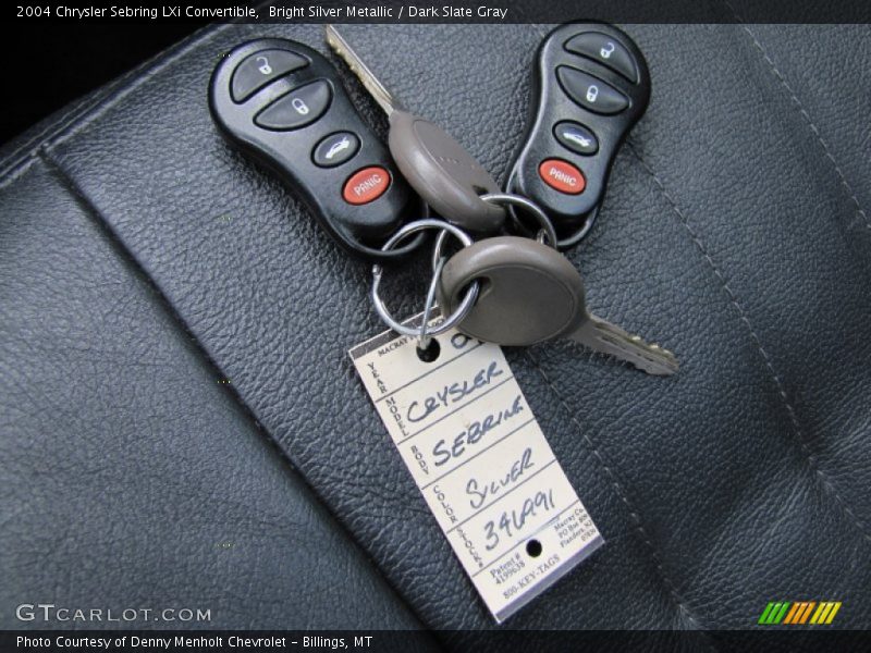 Bright Silver Metallic / Dark Slate Gray 2004 Chrysler Sebring LXi Convertible