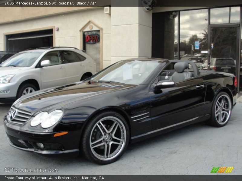 Black / Ash 2005 Mercedes-Benz SL 500 Roadster