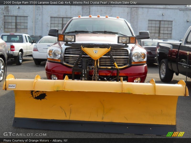 Inferno Red Crystal Pearl / Medium Slate Gray 2006 Dodge Ram 3500 Laramie Quad Cab 4x4