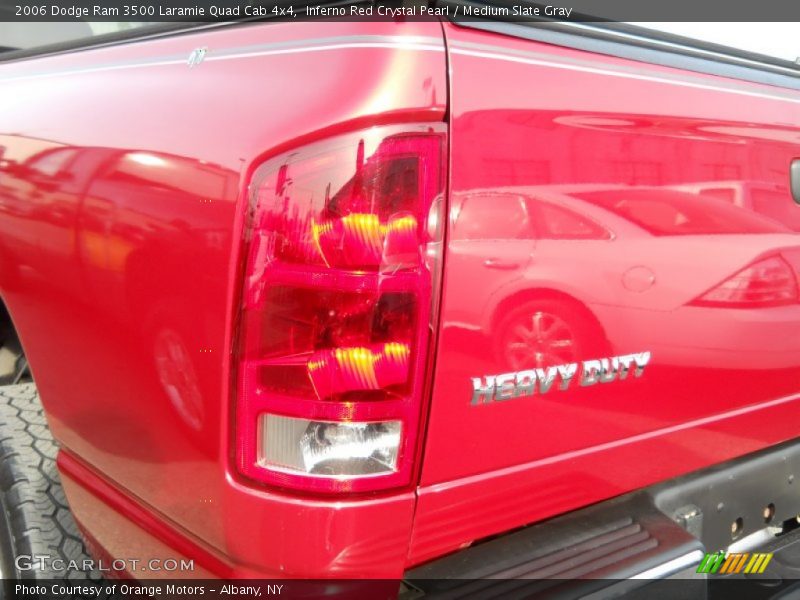 Inferno Red Crystal Pearl / Medium Slate Gray 2006 Dodge Ram 3500 Laramie Quad Cab 4x4