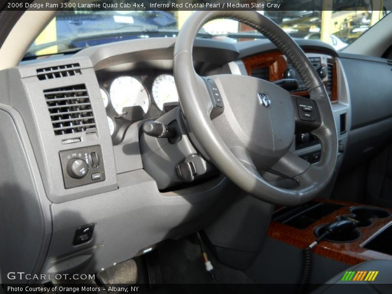 Inferno Red Crystal Pearl / Medium Slate Gray 2006 Dodge Ram 3500 Laramie Quad Cab 4x4
