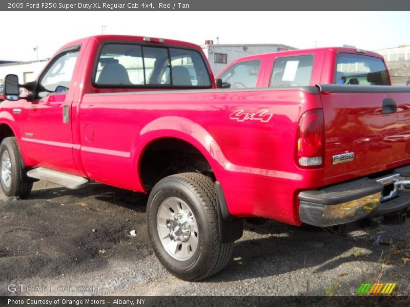 Red / Tan 2005 Ford F350 Super Duty XL Regular Cab 4x4