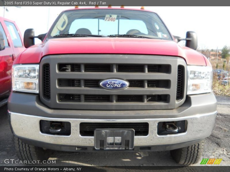 Red / Tan 2005 Ford F350 Super Duty XL Regular Cab 4x4
