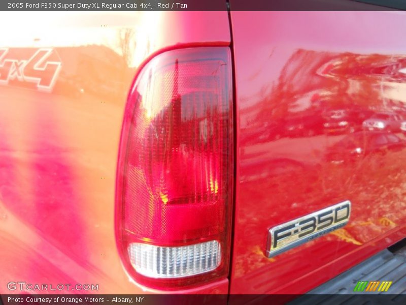 Red / Tan 2005 Ford F350 Super Duty XL Regular Cab 4x4