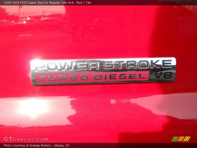 Red / Tan 2005 Ford F350 Super Duty XL Regular Cab 4x4