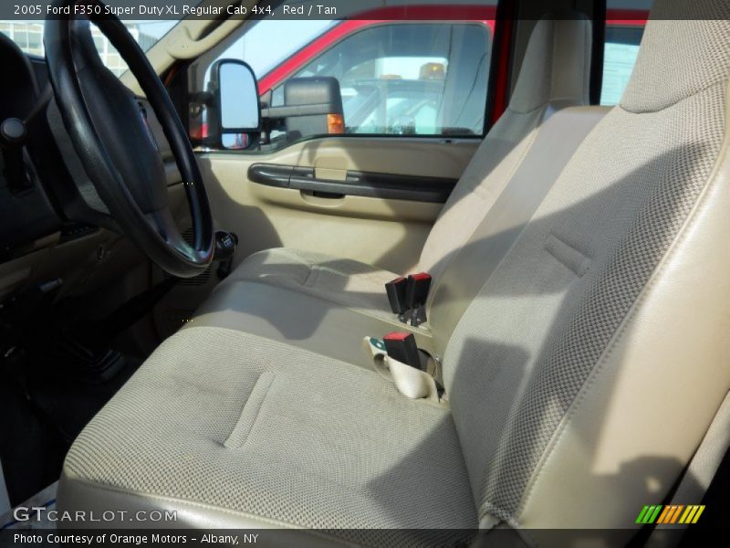 Red / Tan 2005 Ford F350 Super Duty XL Regular Cab 4x4
