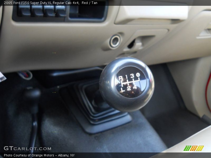 Red / Tan 2005 Ford F350 Super Duty XL Regular Cab 4x4