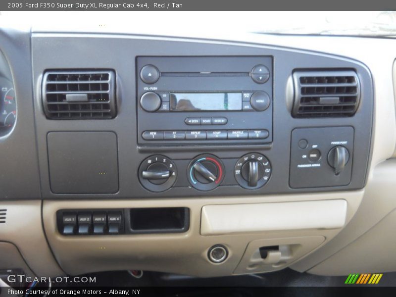 Red / Tan 2005 Ford F350 Super Duty XL Regular Cab 4x4
