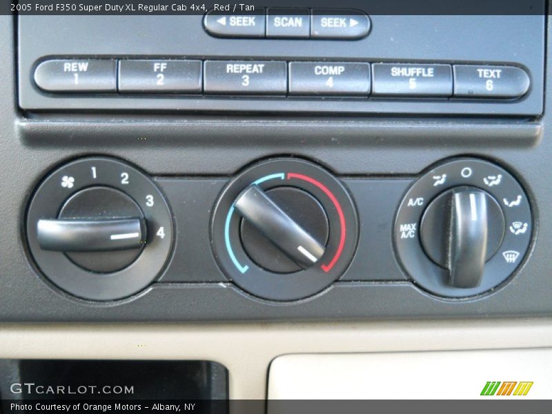 Red / Tan 2005 Ford F350 Super Duty XL Regular Cab 4x4