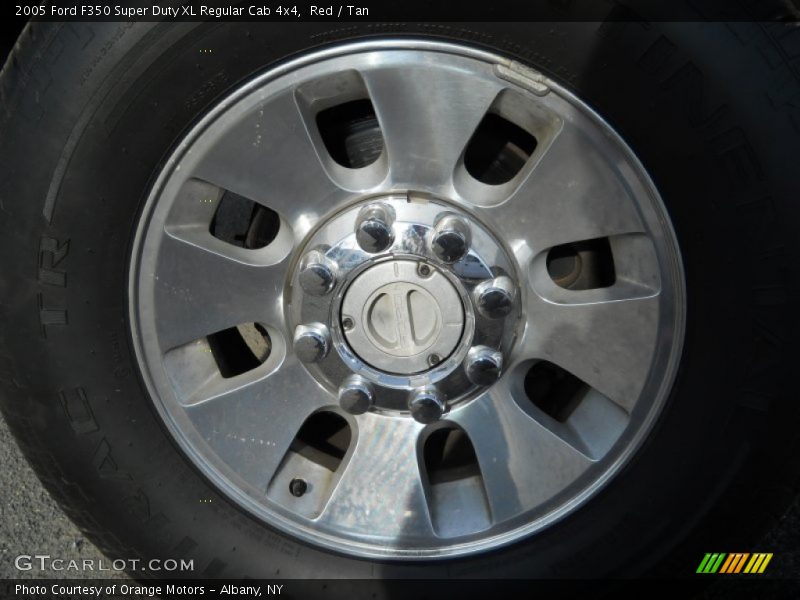 Red / Tan 2005 Ford F350 Super Duty XL Regular Cab 4x4