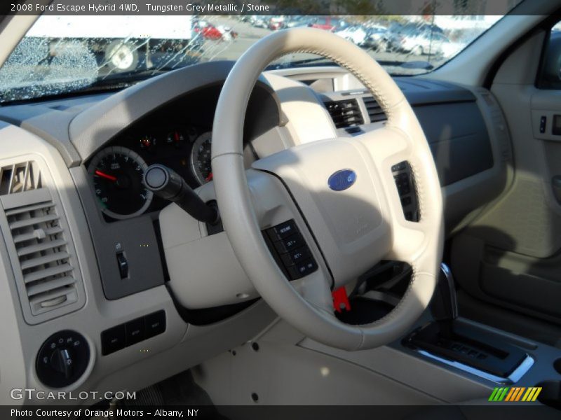 Tungsten Grey Metallic / Stone 2008 Ford Escape Hybrid 4WD