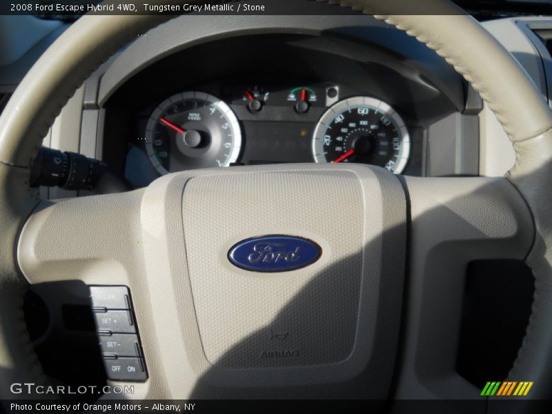 Tungsten Grey Metallic / Stone 2008 Ford Escape Hybrid 4WD