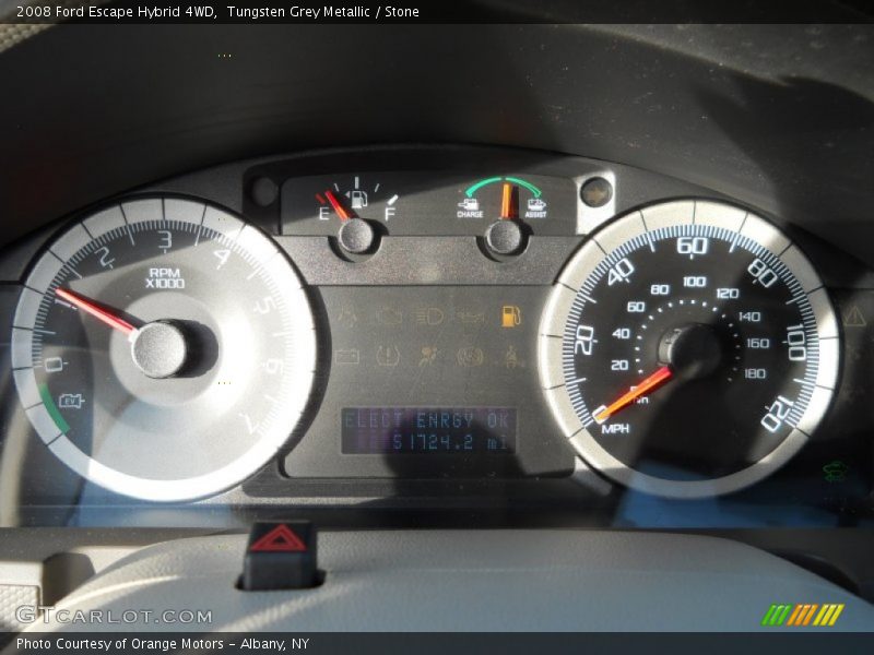 Tungsten Grey Metallic / Stone 2008 Ford Escape Hybrid 4WD