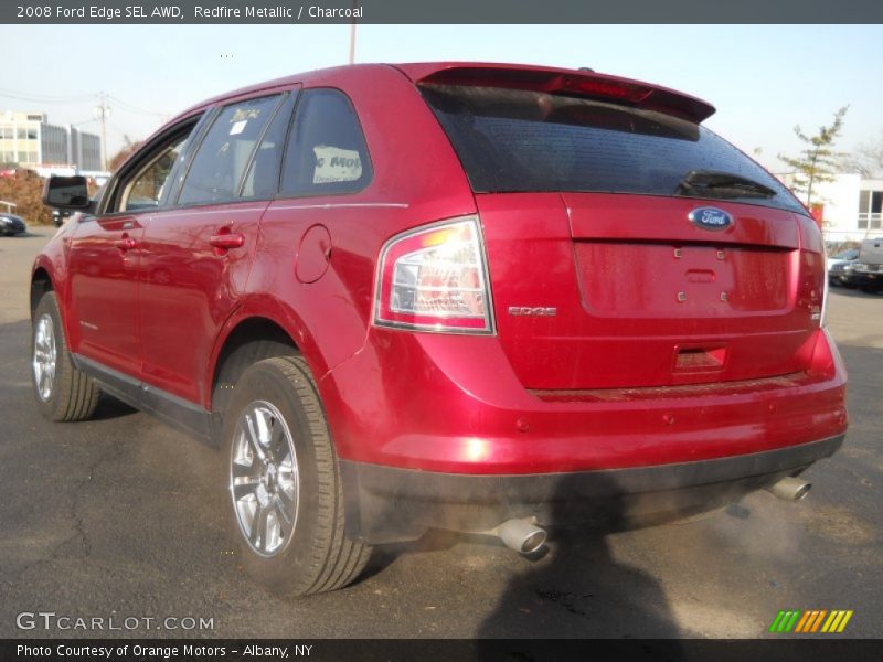 Redfire Metallic / Charcoal 2008 Ford Edge SEL AWD