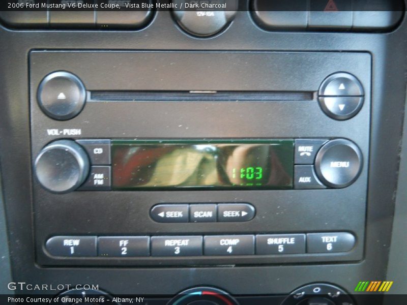 Vista Blue Metallic / Dark Charcoal 2006 Ford Mustang V6 Deluxe Coupe