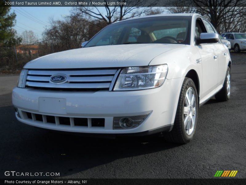 Oxford White / Medium Light Stone 2008 Ford Taurus Limited AWD