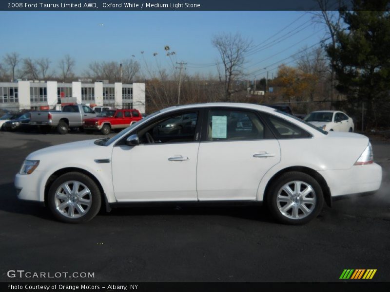 Oxford White / Medium Light Stone 2008 Ford Taurus Limited AWD