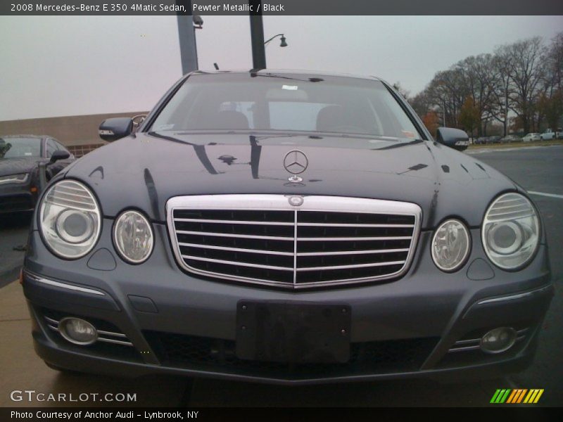 Pewter Metallic / Black 2008 Mercedes-Benz E 350 4Matic Sedan