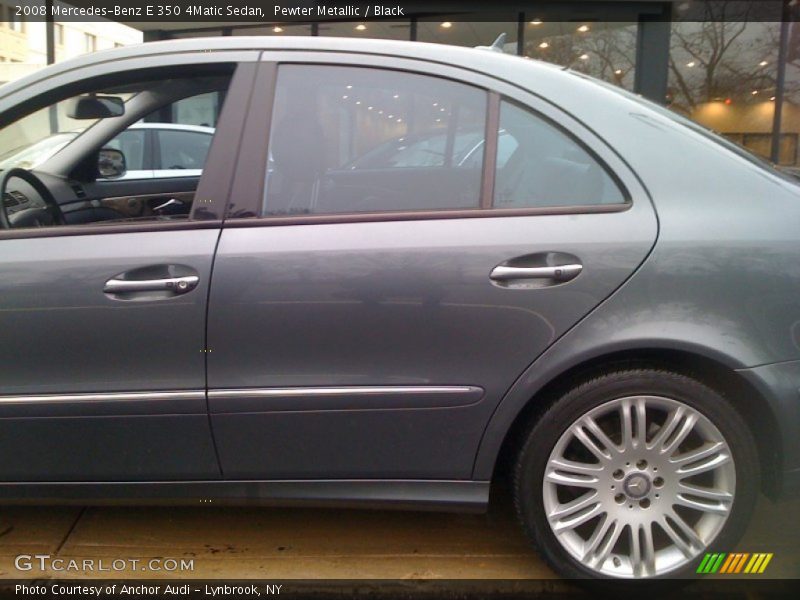 Pewter Metallic / Black 2008 Mercedes-Benz E 350 4Matic Sedan